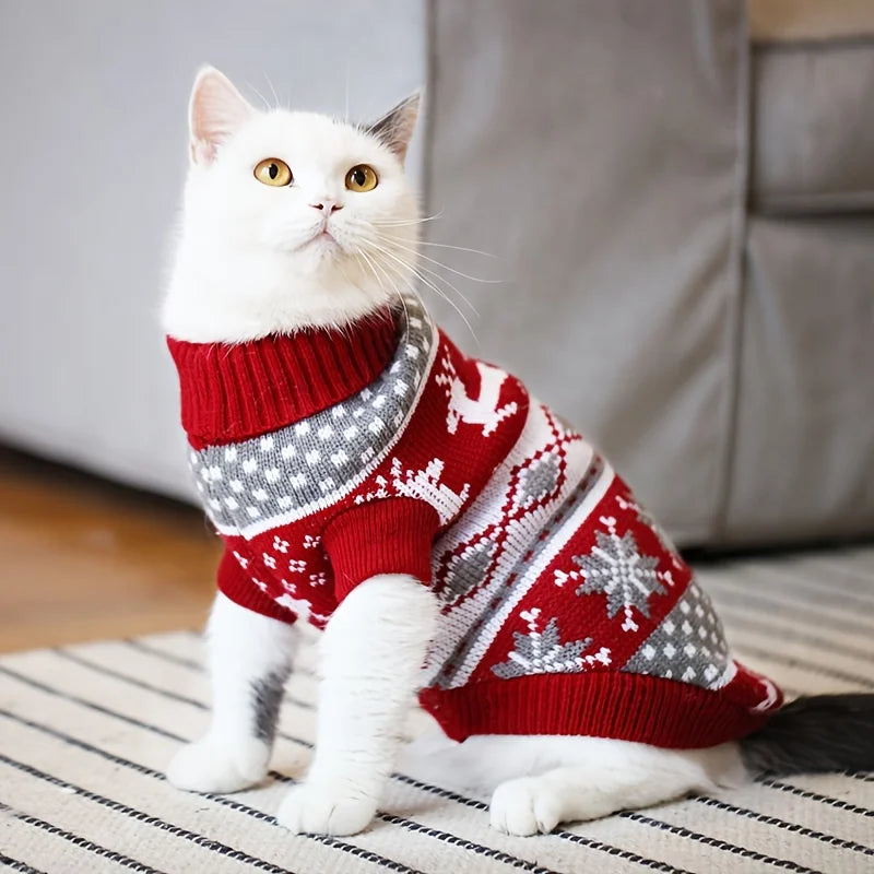 Christmas Knitted Pet Sweater
