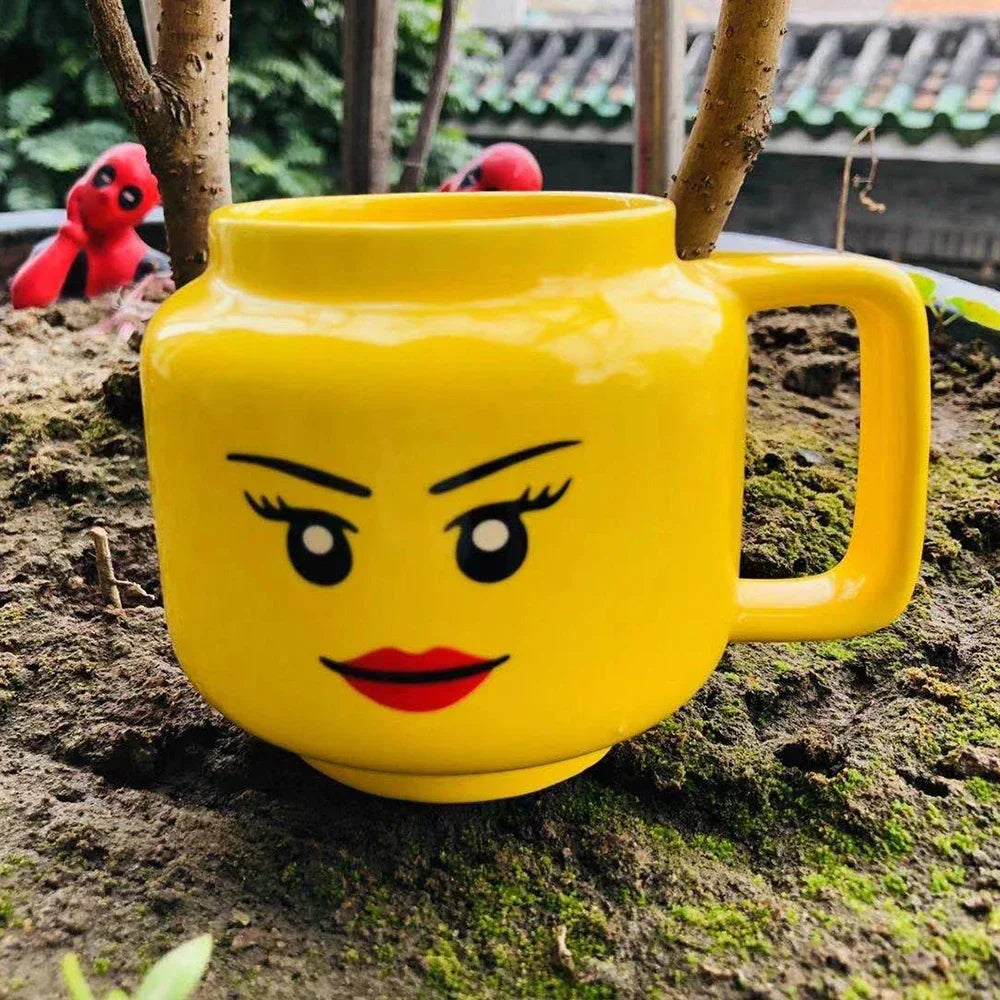 Lego Smiling Face Cartoon Mug – 250ml