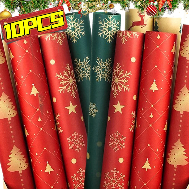 Vintage Kraft Christmas Wrapping Paper