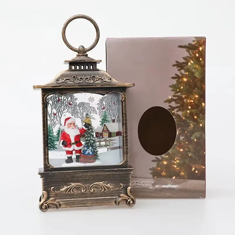 LED Christmas Snow Globe Lantern