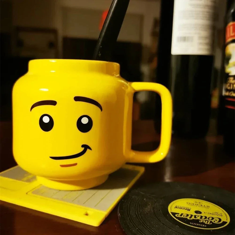 Lego Smiling Face Cartoon Mug – 250ml
