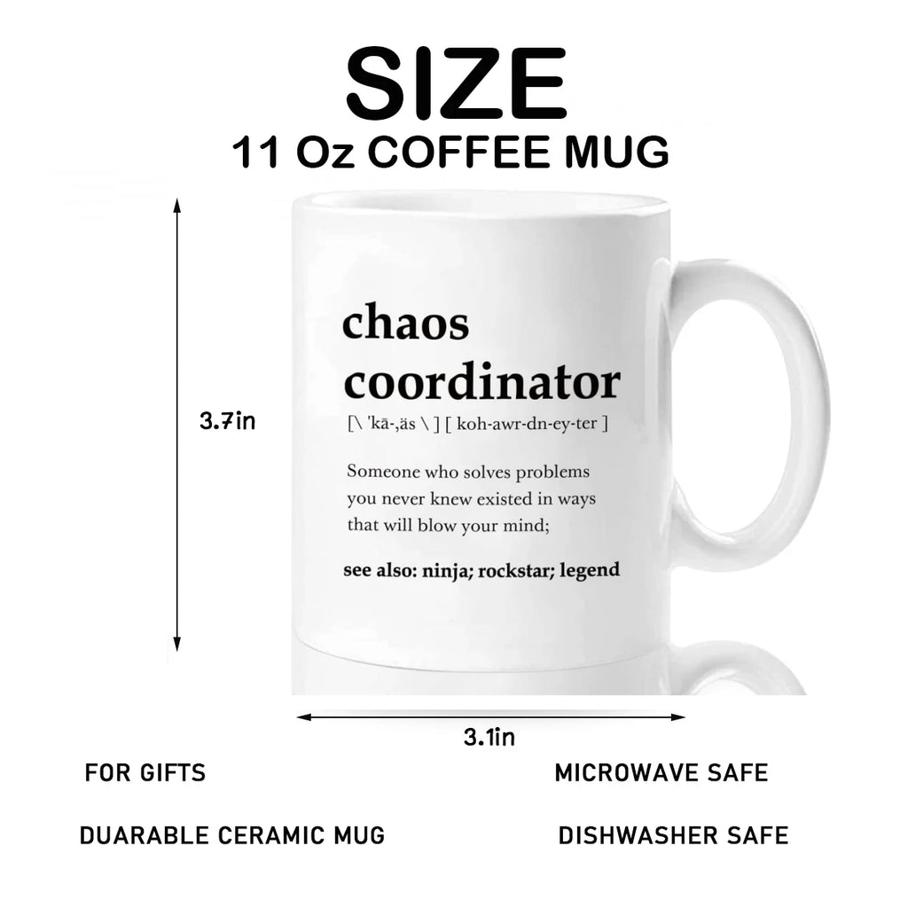 Chaos Coordinator Ceramic Mug – 11oz Funny Gift