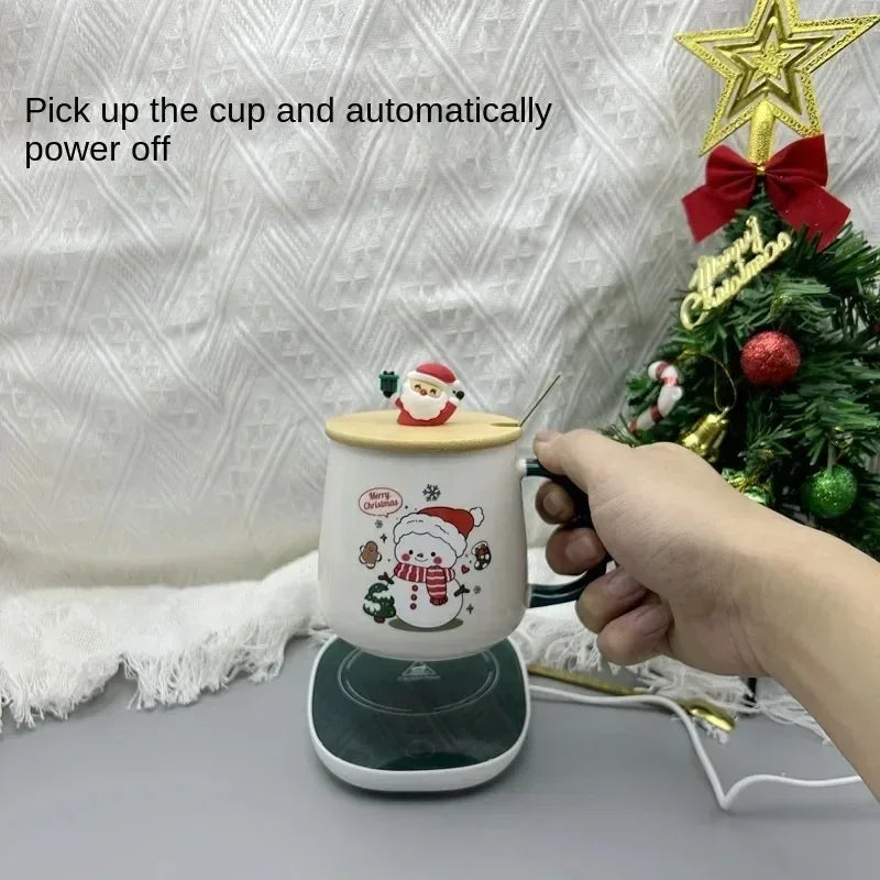 Santa Claus Thermostat Mug Set – 55°C Warm Cup