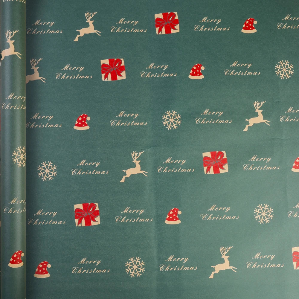 Vintage Kraft Christmas Wrapping Paper