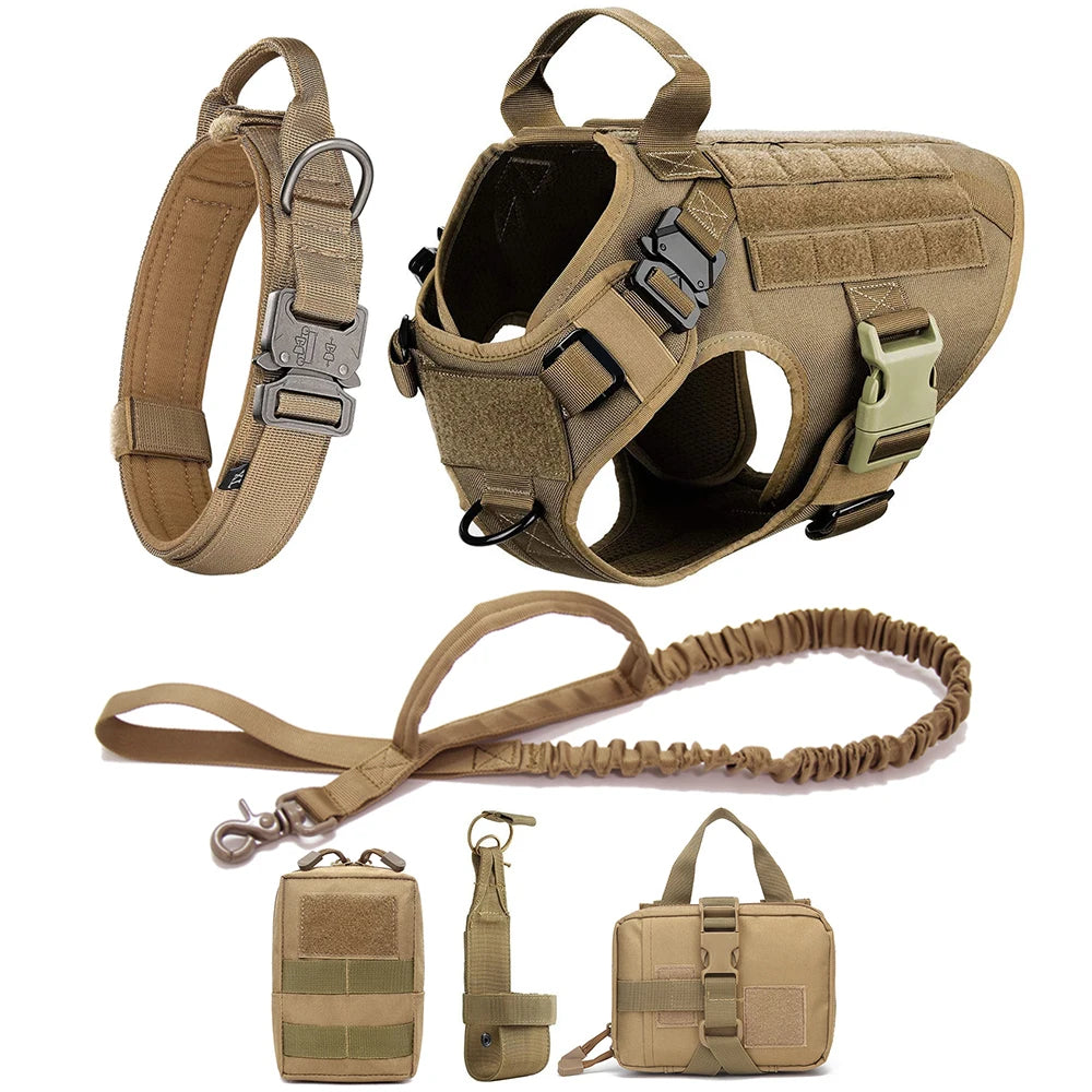Tactical Dog Harness & Leash Set