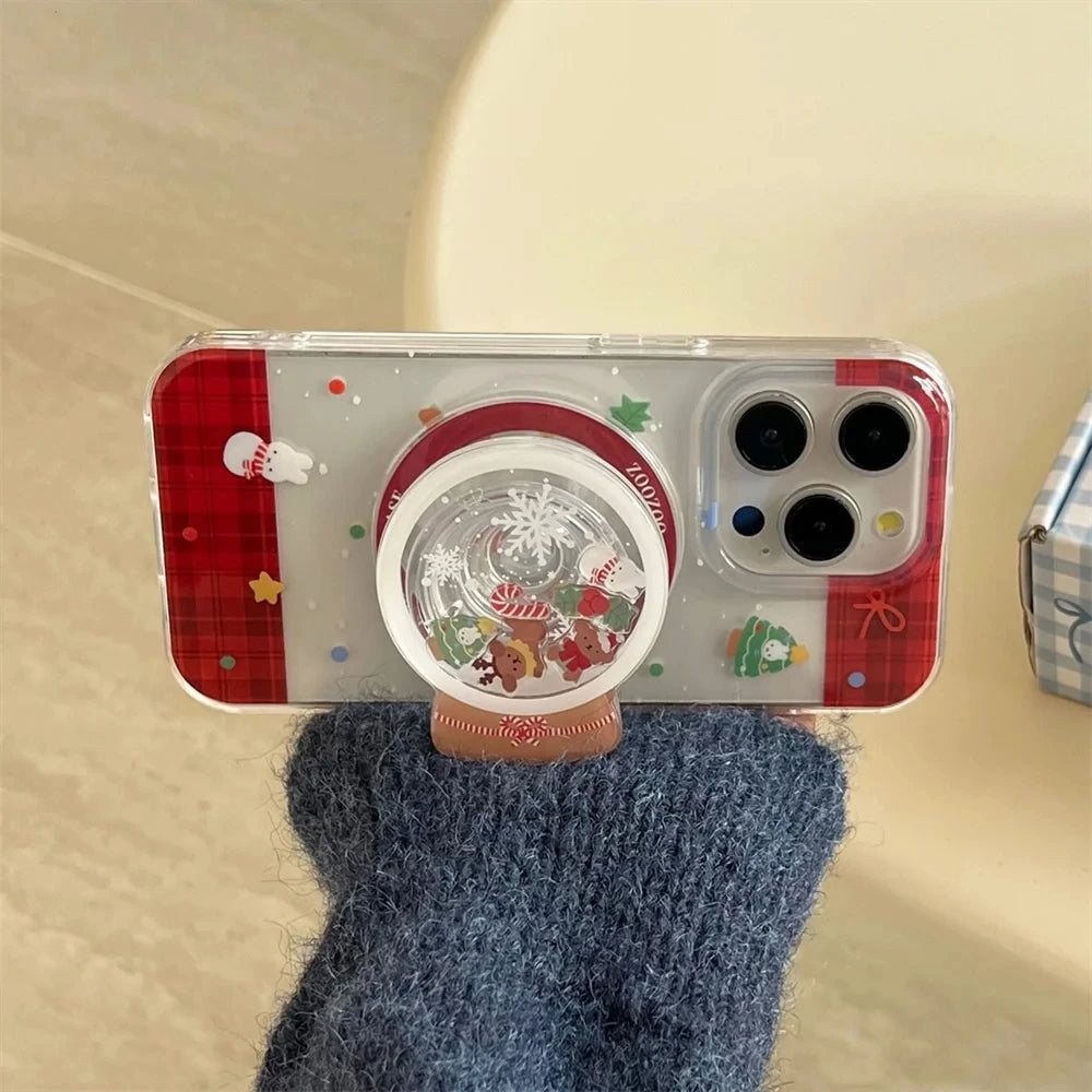 Christmas Quicksand MagSafe Griptok Phone Holder