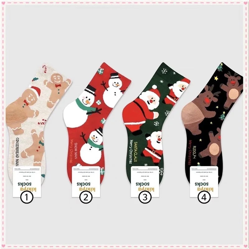 Christmas  Mid-Tube Socks (Unisex)