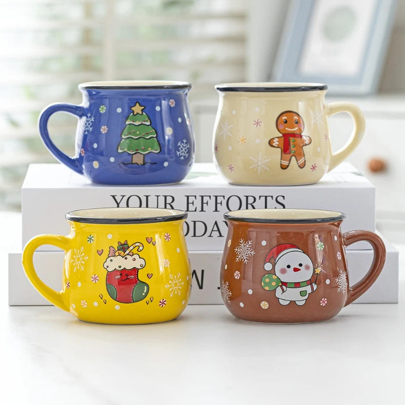Christmas Cartoon Ceramic Mug – 150ml