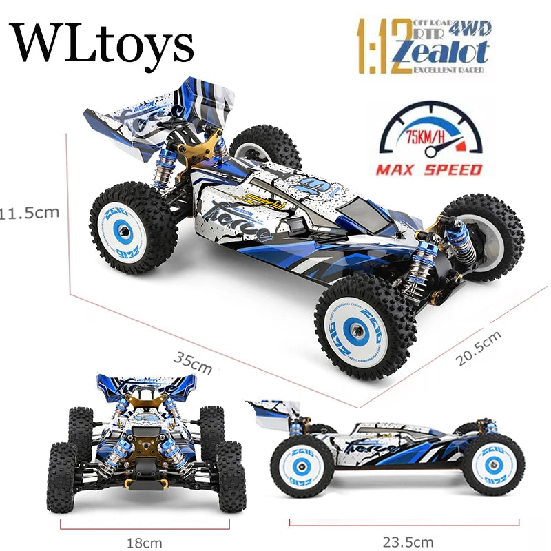 Wltoys 124017-V8 Brushless 4WD 75KM/H RC Car