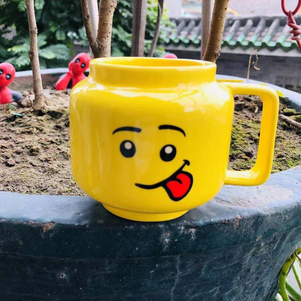 Lego Smiling Face Cartoon Mug – 250ml