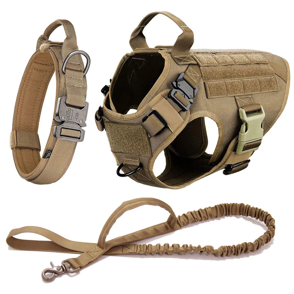 Tactical Dog Harness & Leash Set