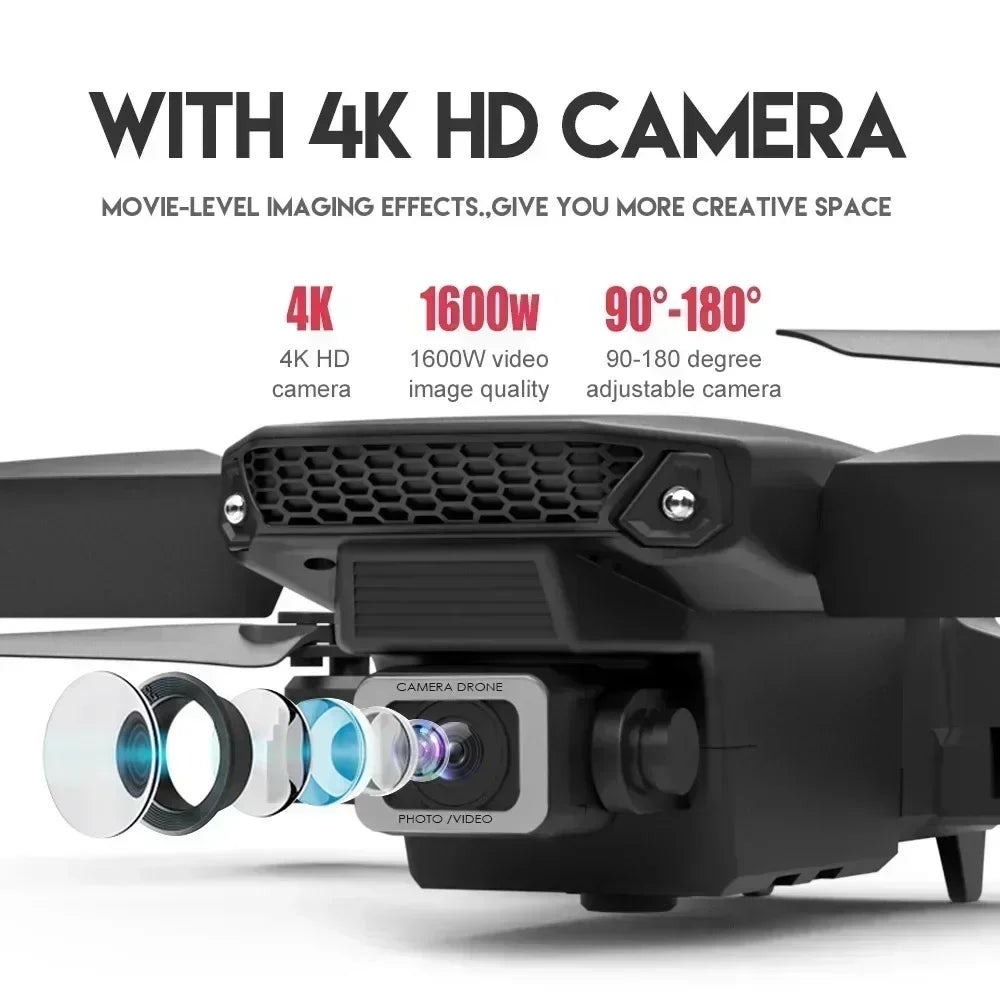 E88 Pro Foldable FPV Drone – 4K/1080P HD Camera