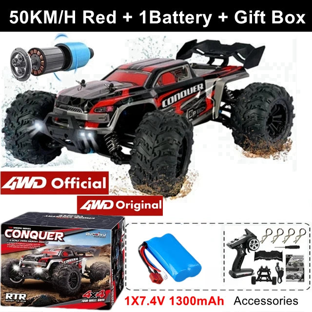 4WD Super Brushless High-Speed RC Truck (1:16)