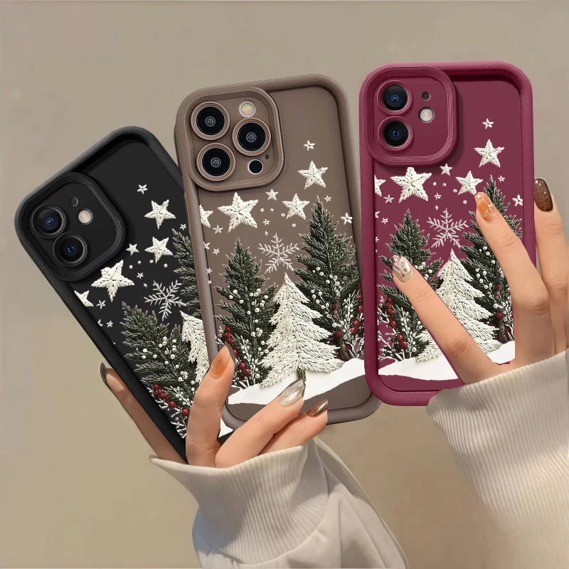 Christmas Tree Silicone Shockproof Case for iPhone