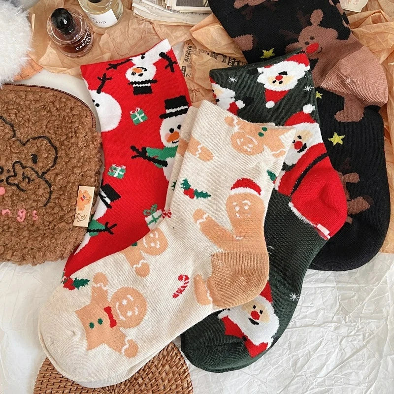 Christmas  Mid-Tube Socks (Unisex)