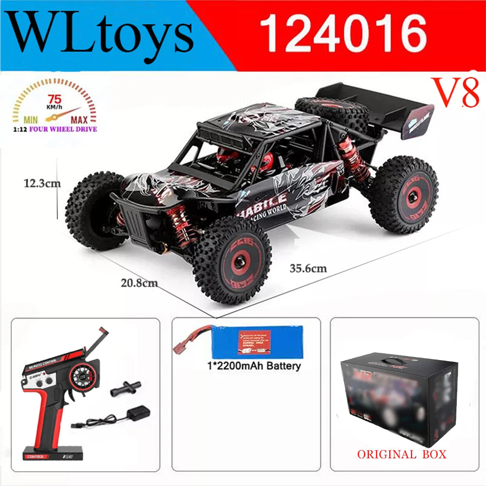 Wltoys 124017-V8 Brushless 4WD 75KM/H RC Car