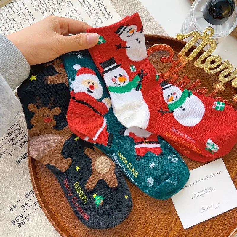 Christmas  Mid-Tube Socks (Unisex)
