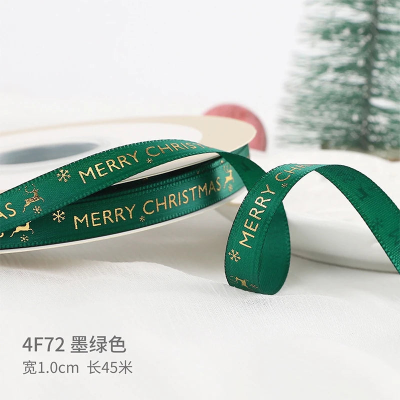 Printed Christmas Ribbon – 5 Yards Polyester Craft Ribbon
