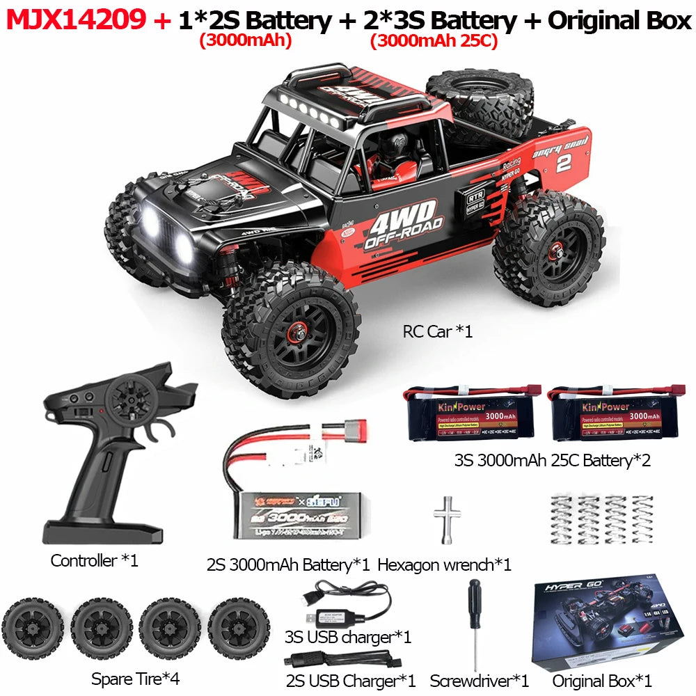 MJX Hyper Go 75KM/H Brushless 4WD RC Truck