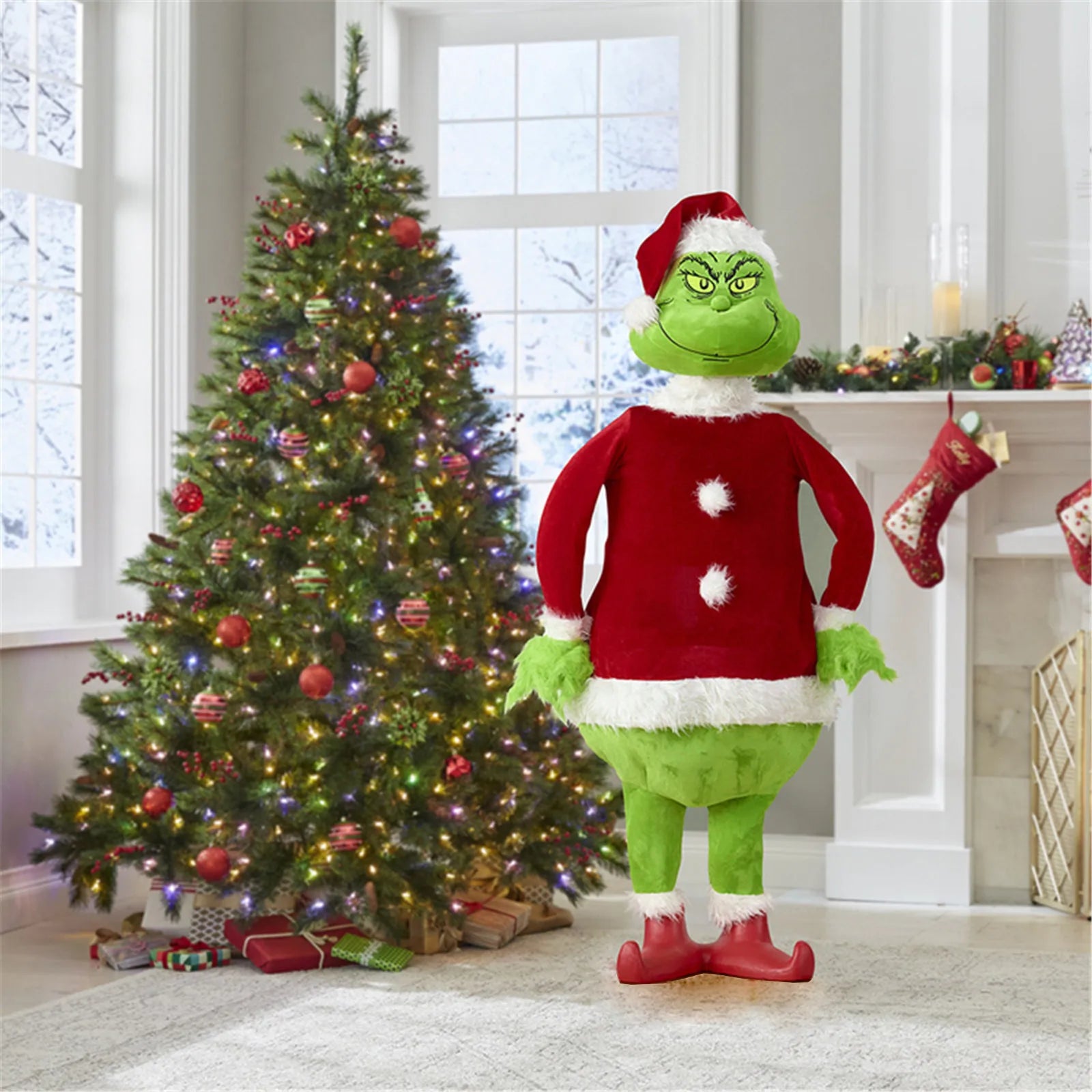 Lifelike Christmas Grinch Ornament