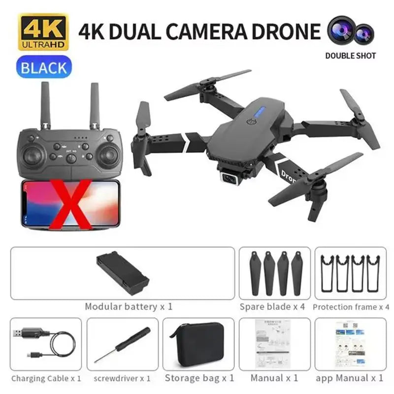 E88 Pro Foldable FPV Drone – 4K/1080P HD Camera