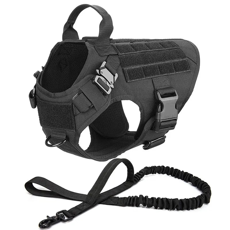 Tactical Dog Harness & Leash Set