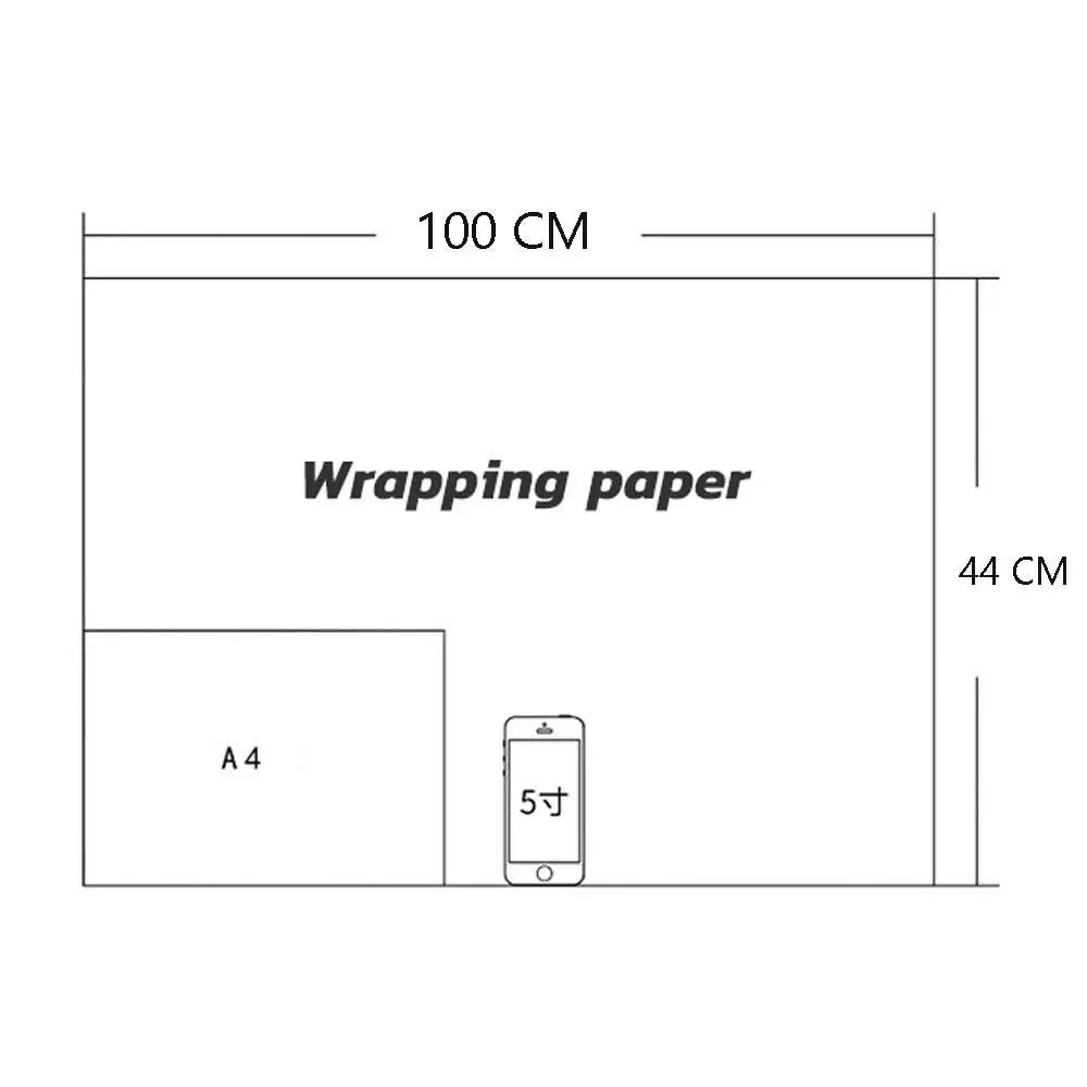 Snowflake Kraft Paper Christmas Wrapping Sheet – 40×100cm