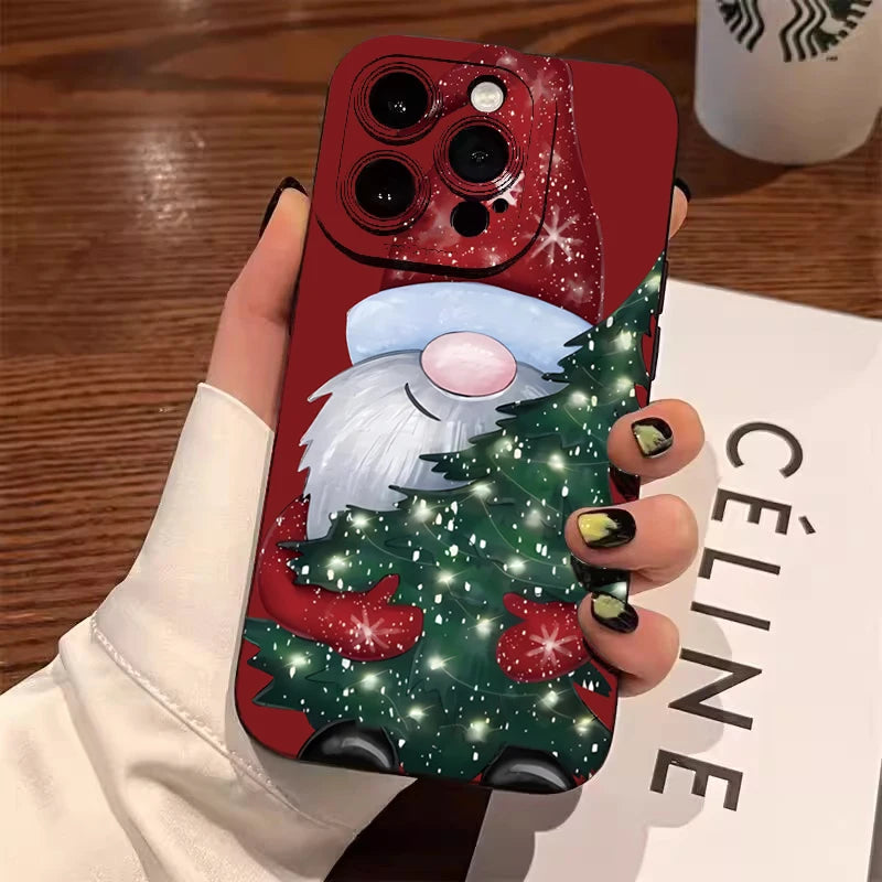 Santa Claus & Elk Christmas Tree Phone Case