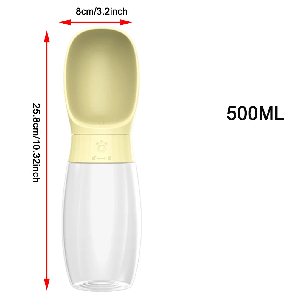 Portable Foldable Dog Water Bottle – 550ML
