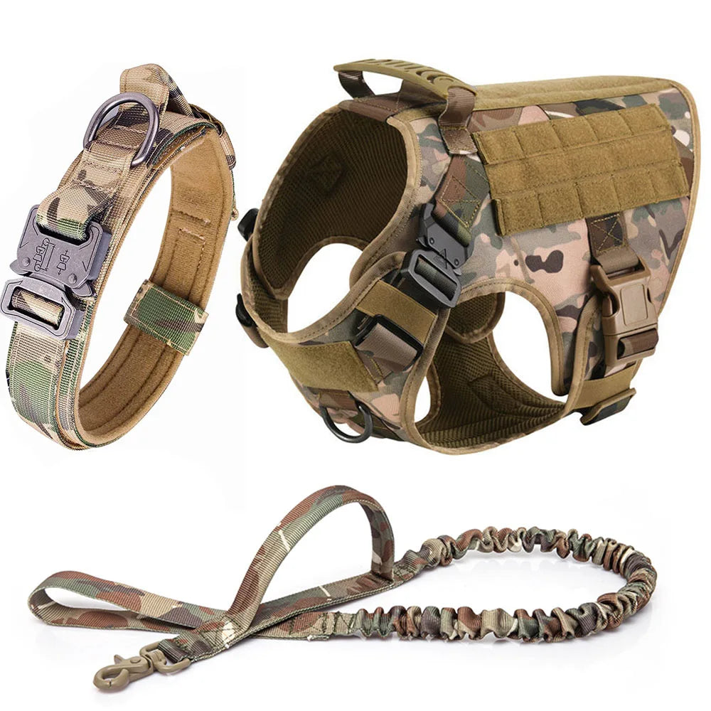 Tactical Dog Harness & Leash Set