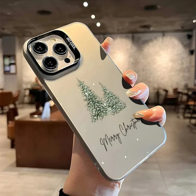 Christmas Tree Aesthetic Laser Back iPhone Case