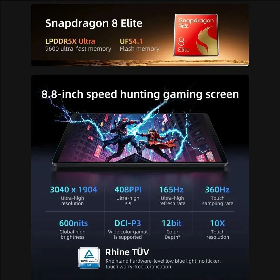 Lenovo Legion Y700 Gen 4 – 8.8" Gaming Tablet (Snapdragon 8 Elite)