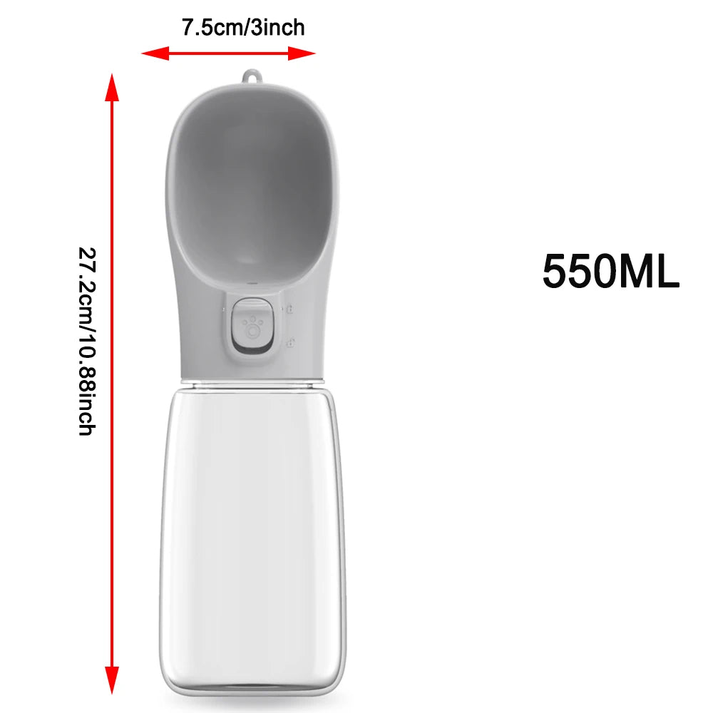 Portable Foldable Dog Water Bottle – 550ML