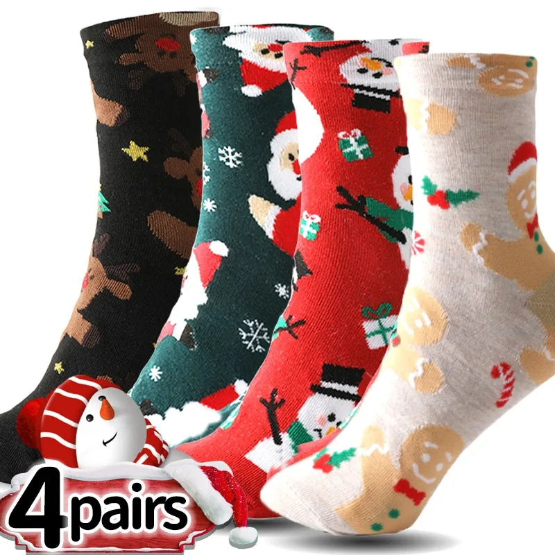 Christmas  Mid-Tube Socks (Unisex)