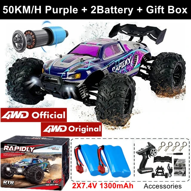 4WD Super Brushless High-Speed RC Truck (1:16)
