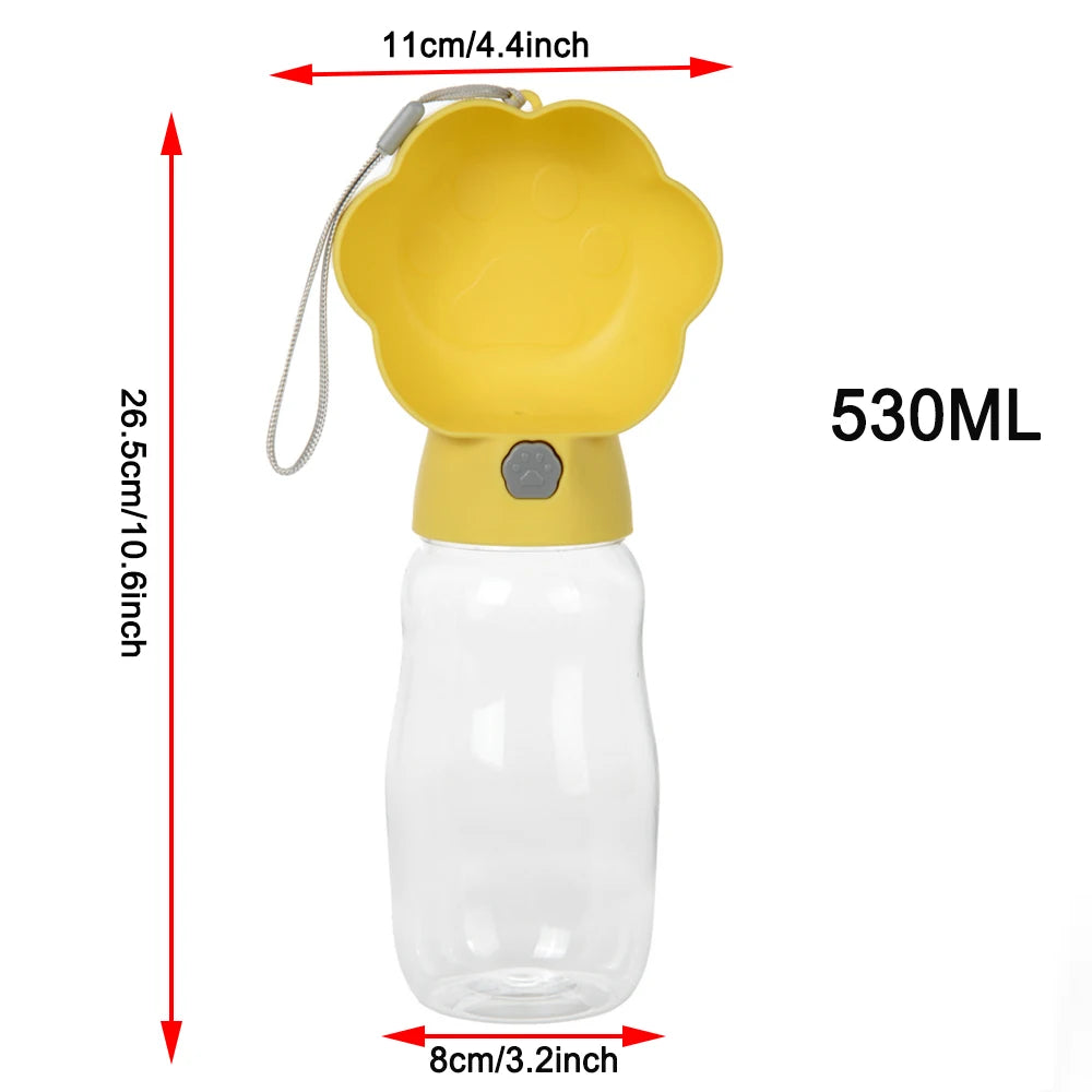 Portable Foldable Dog Water Bottle – 550ML