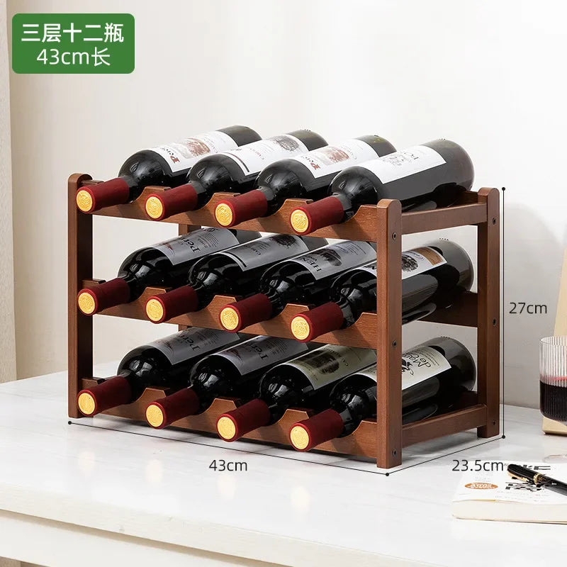Solid Wood Wine Storage Cube