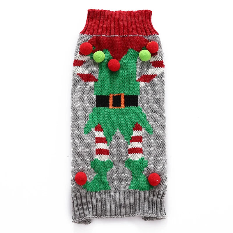 Christmas Knitted Dog Sweater