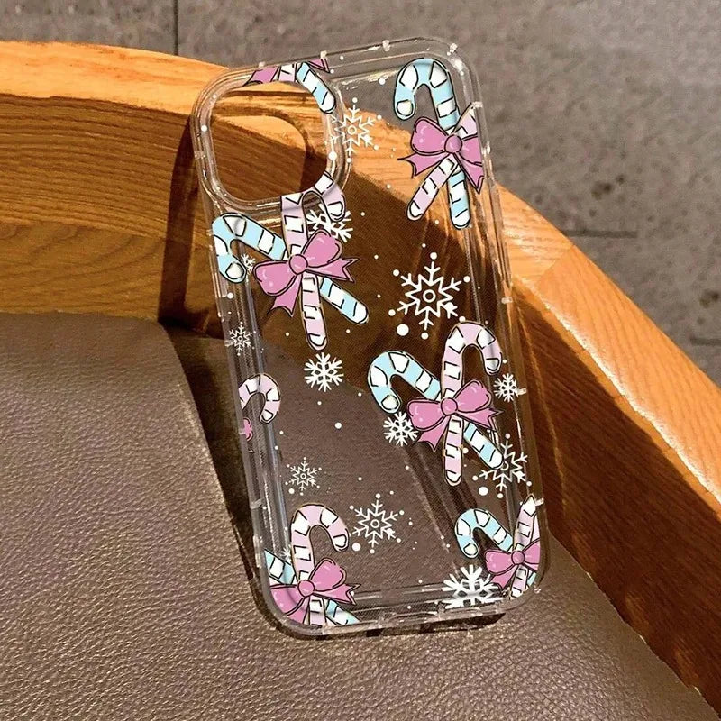 Christmas Clear Shockproof iPhone Case