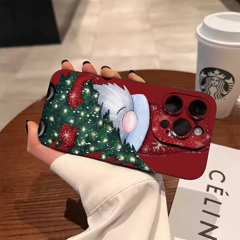 Santa Claus & Elk Christmas Tree Phone Case