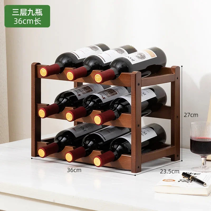 Solid Wood Wine Storage Cube