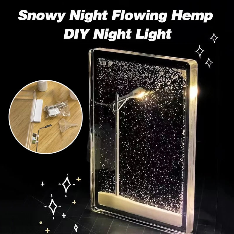 DIY Snow Globe Night Light Lamp Kit
