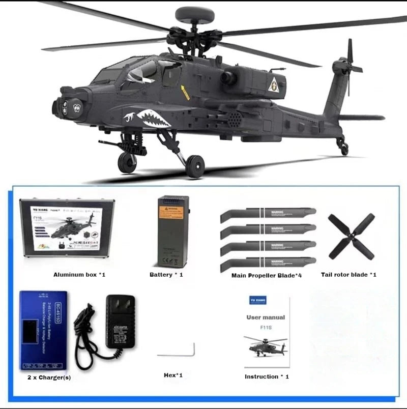 F11S Apache GPS RC Helicopter