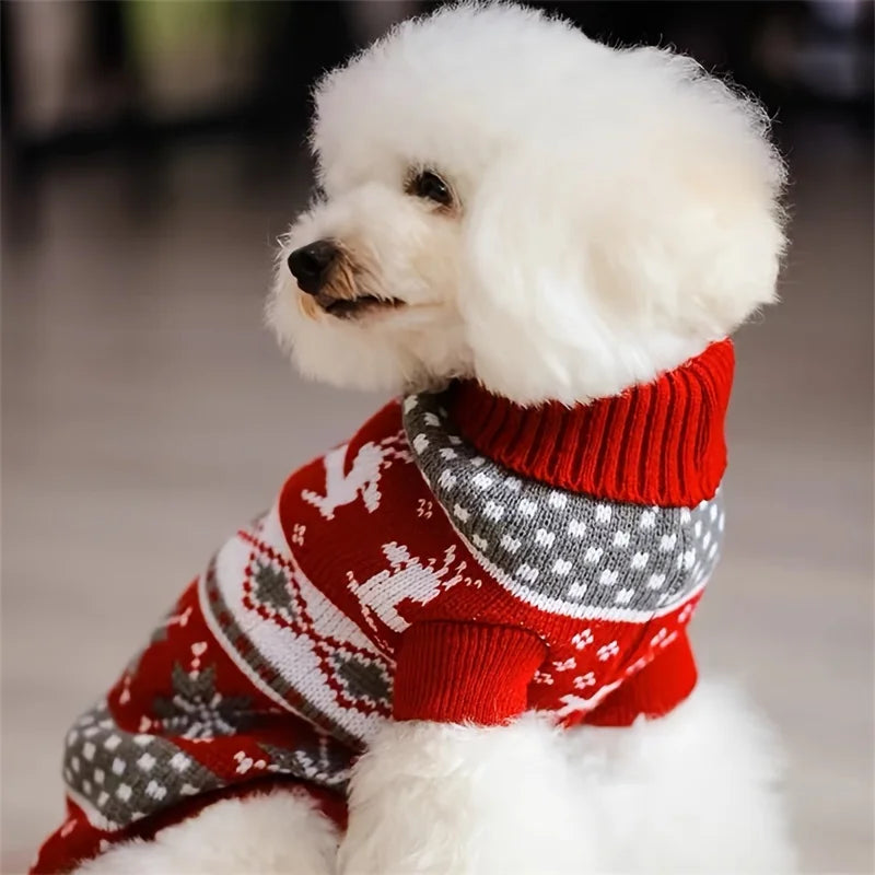 Christmas Knitted Pet Sweater