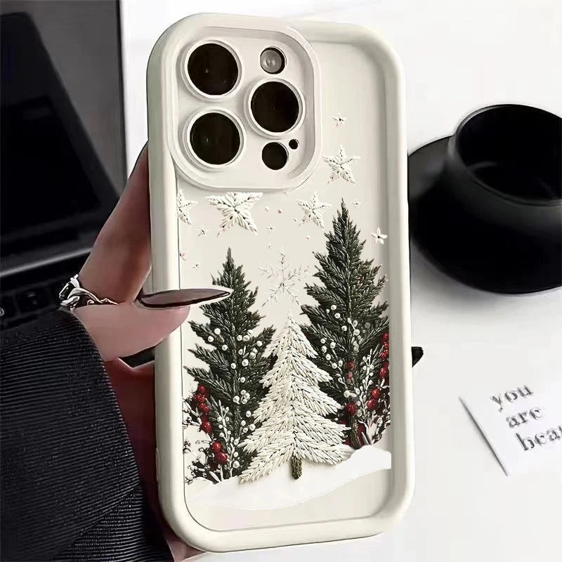 Christmas Tree Silicone Shockproof Case for iPhone