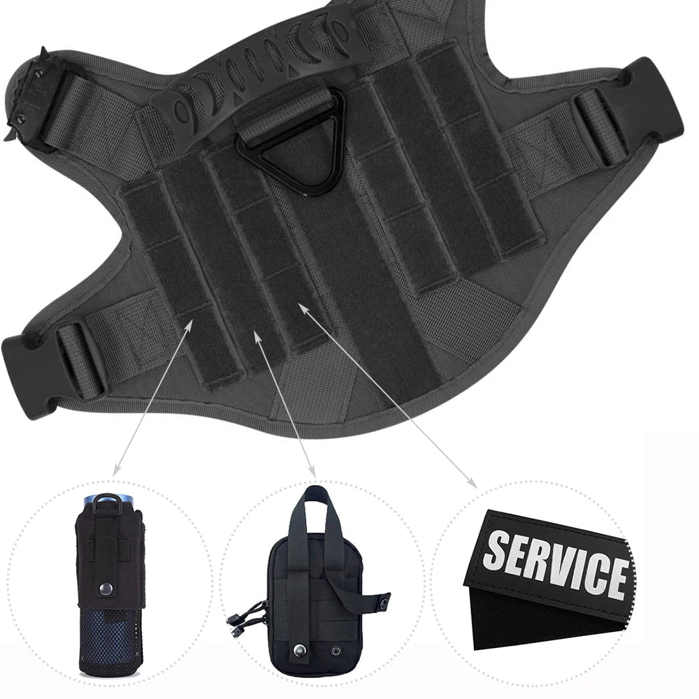 Tactical Dog Harness & Leash Set