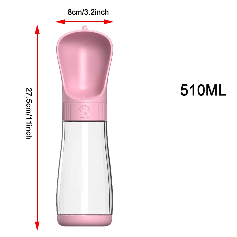 Portable Foldable Dog Water Bottle – 550ML