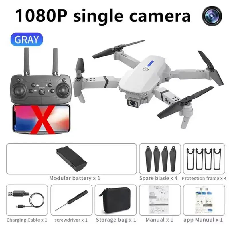 E88 Pro Foldable FPV Drone – 4K/1080P HD Camera