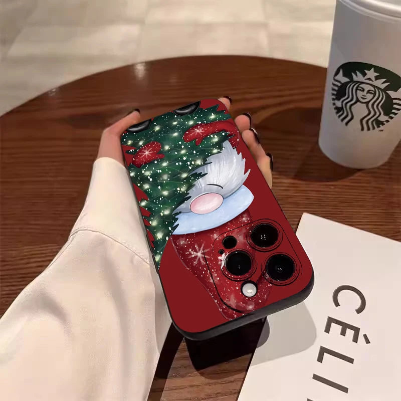 Santa Claus & Elk Christmas Tree Phone Case