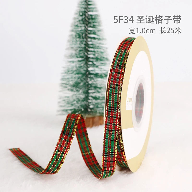Printed Christmas Ribbon – 5 Yards Polyester Craft Ribbon
